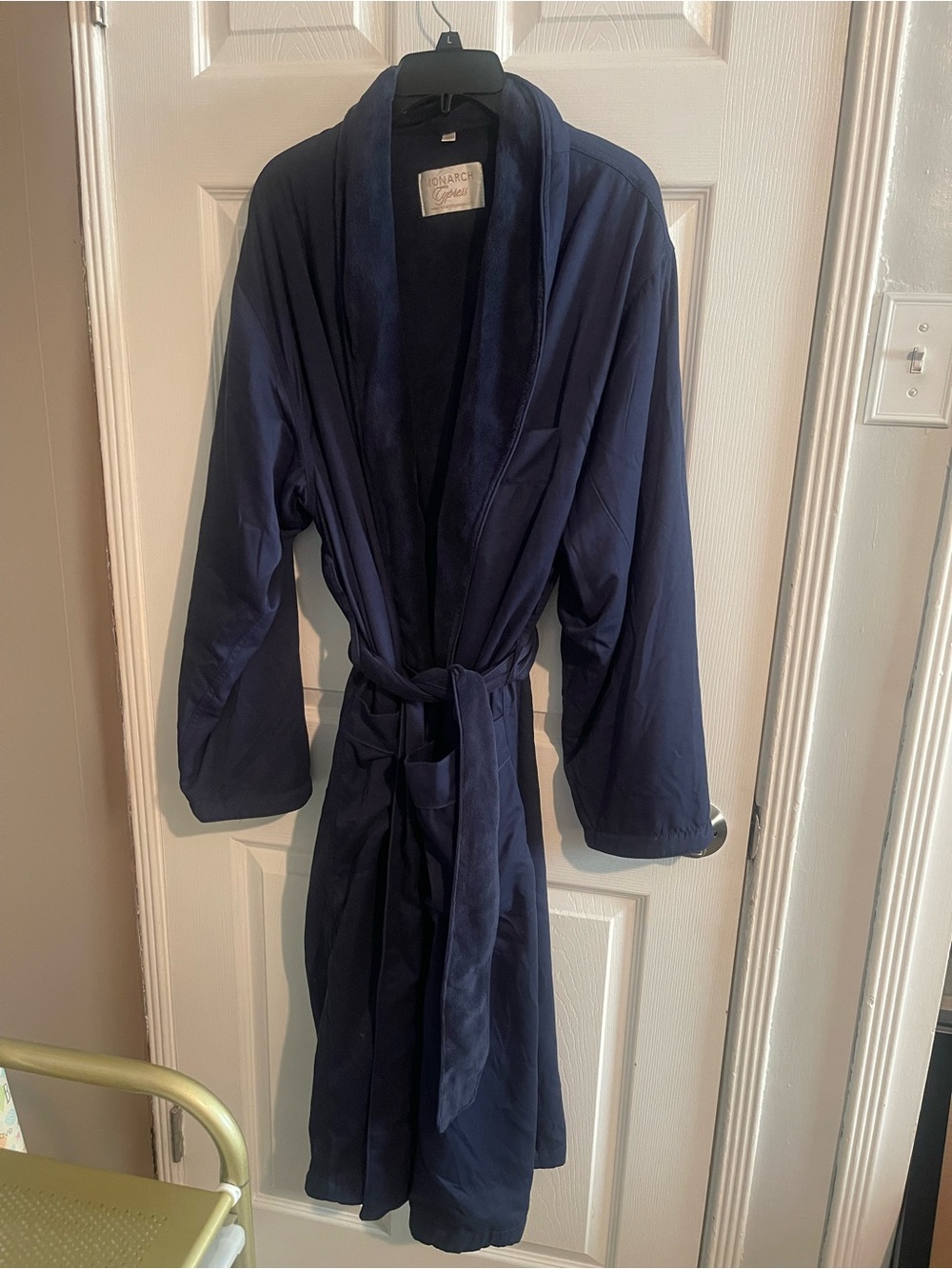Classic Men’s Navy Robe with Belt